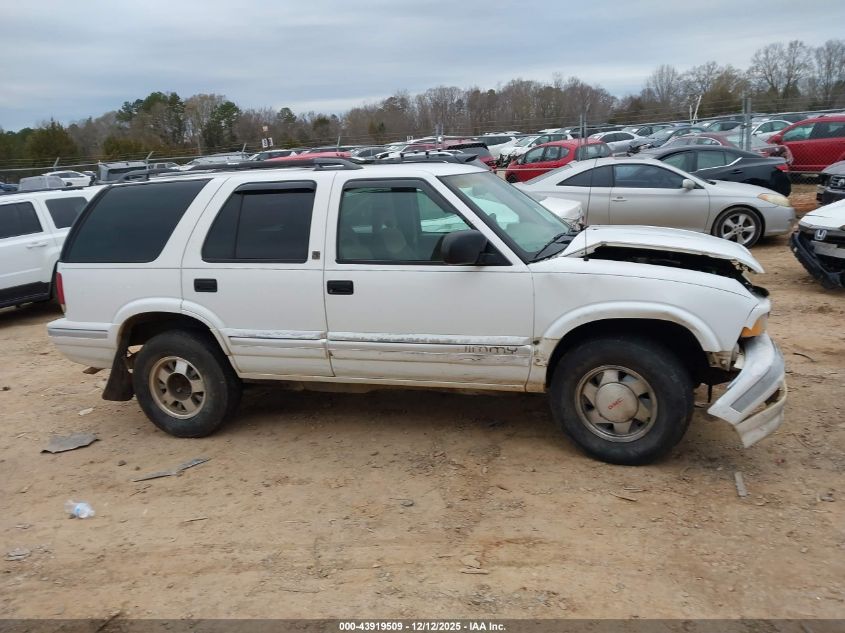 1997 GMC Jimmy Sls VIN: 1GKCS13W8V2517155 Lot: 43919509