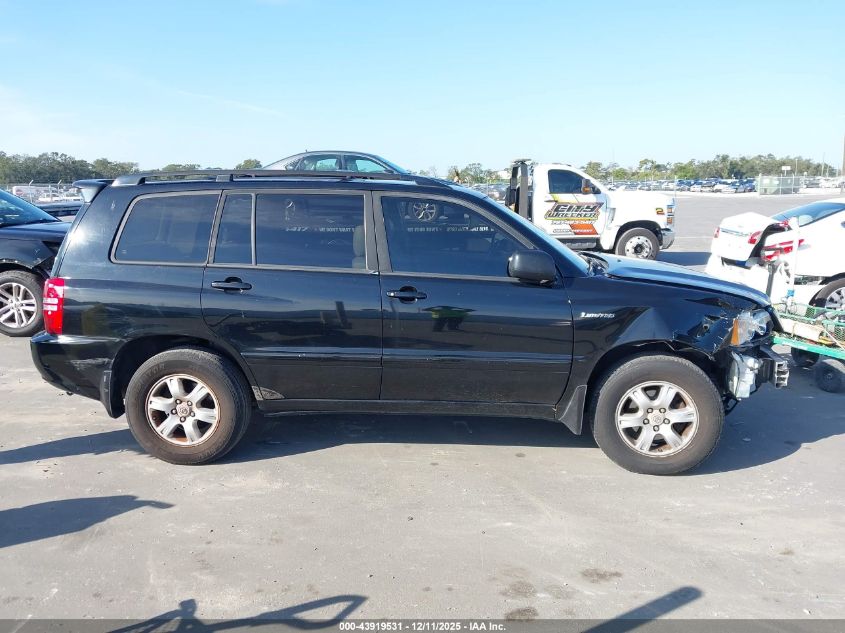 2002 Toyota Highlander Limited V6 VIN: JTEHF21A520097022 Lot: 43919531