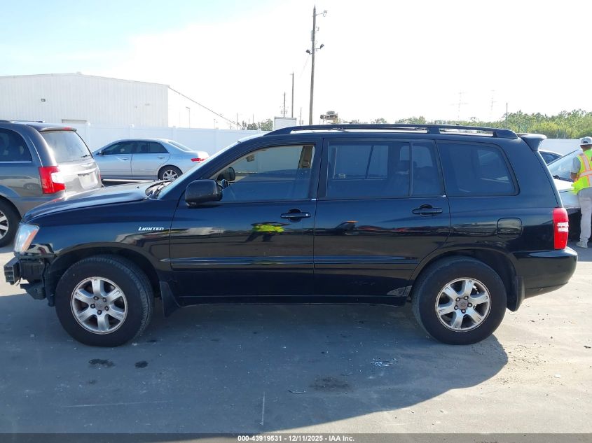 2002 Toyota Highlander Limited V6 VIN: JTEHF21A520097022 Lot: 43919531