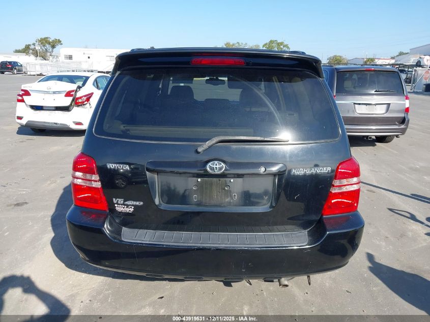 2002 Toyota Highlander Limited V6 VIN: JTEHF21A520097022 Lot: 43919531