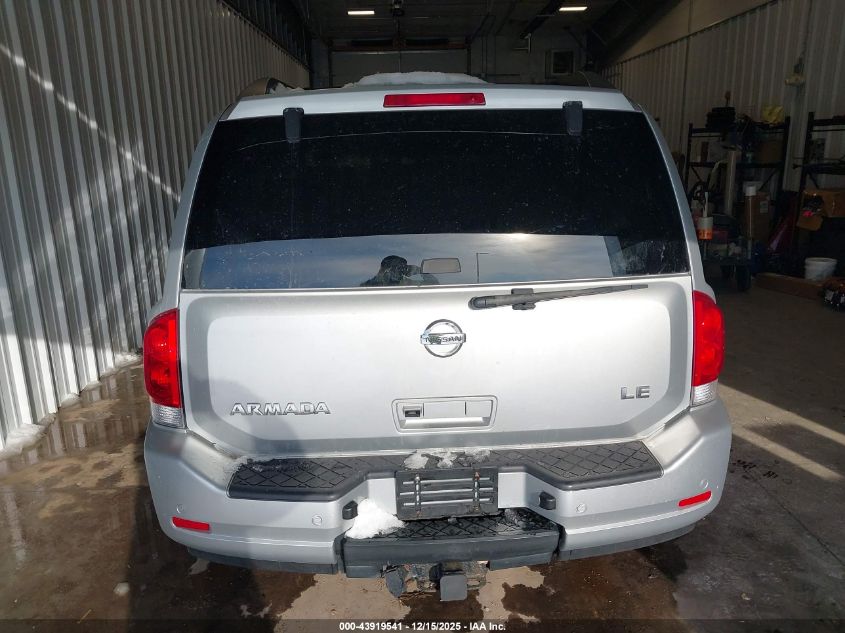 2008 Nissan Armada Le VIN: 5N1BA08CX8N603228 Lot: 43919541