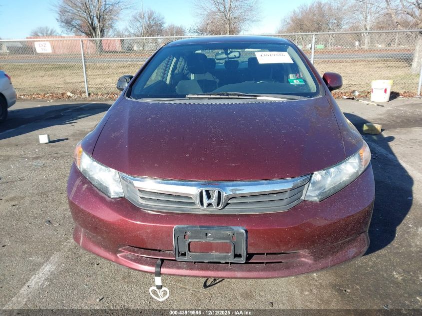 2013 Honda Civic Lx VIN: 19XFB2F59DE006590 Lot: 43919596