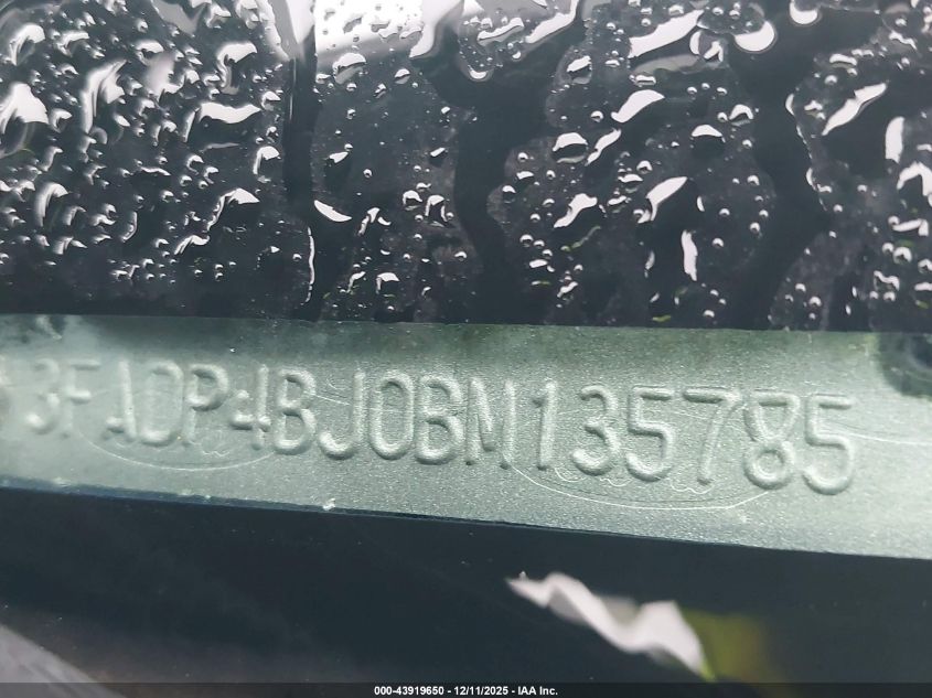 2011 Ford Fiesta Se VIN: 3FADP4BJ0BM135785 Lot: 43919650