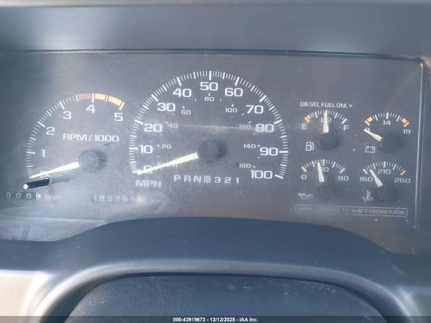 1997 Chevrolet C2500 Hd Fleetside VIN: 1GCGC24F8VZ237340 Lot: 43919673