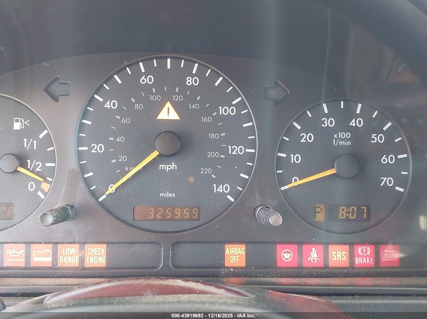 2001 Mercedes-Benz Ml 320 VIN: 4JGAB54E81A223881 Lot: 43919692