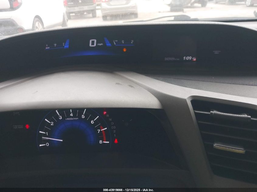 2012 Honda Civic Lx VIN: 2HGFB2F50CH536564 Lot: 43919866