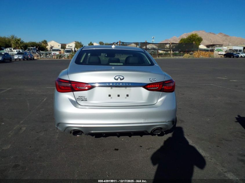 2018 Infiniti Q50 3.0T Luxe VIN: JN1EV7AR8JM442292 Lot: 43919911