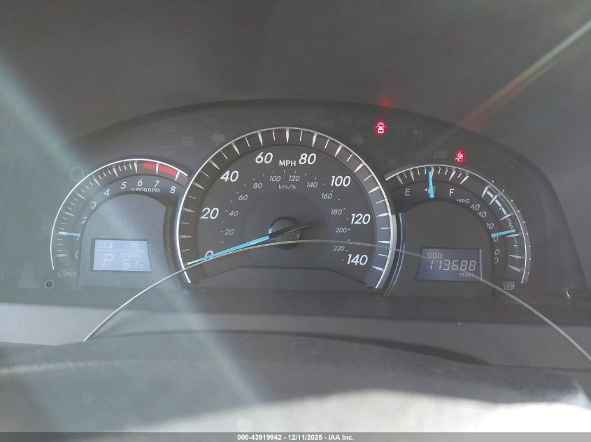 2012 Toyota Camry Xle VIN: 4T4BF1FK9CR205756 Lot: 43919942