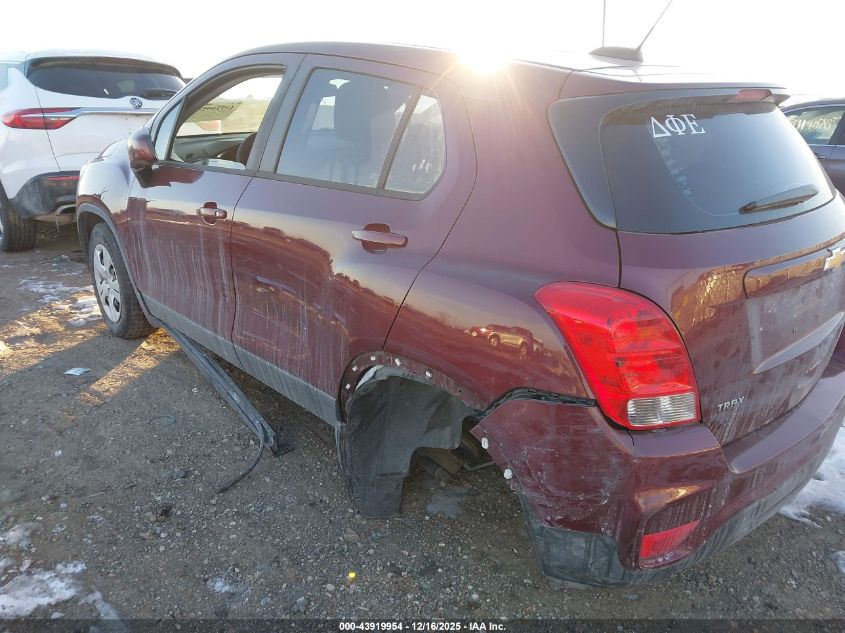 2017 Chevrolet Trax Ls VIN: 3GNCJKSBXHL275966 Lot: 43919954