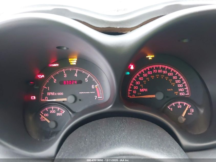 2002 Pontiac Grand Am Gt VIN: 1G2NW52E62M605974 Lot: 43919998