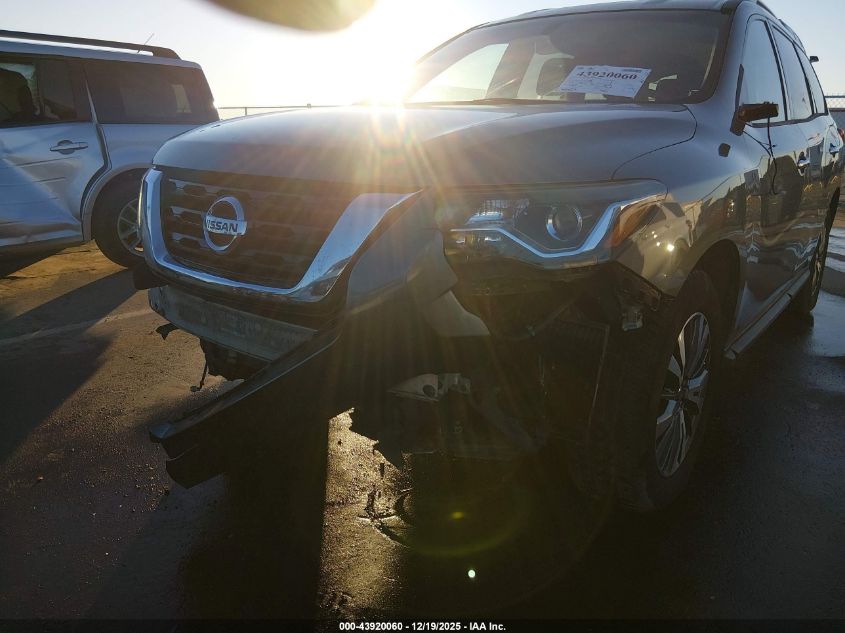 2017 Nissan Pathfinder Sv VIN: 5N1DR2MN0HC652583 Lot: 43920060