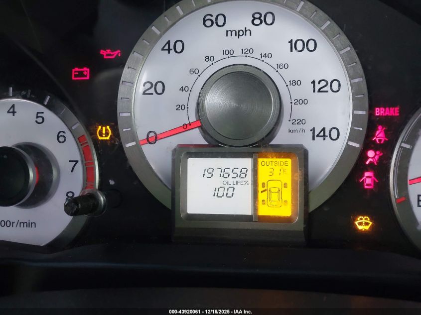 2010 Honda Pilot Ex VIN: 5FNYF4H48AB011783 Lot: 43920061