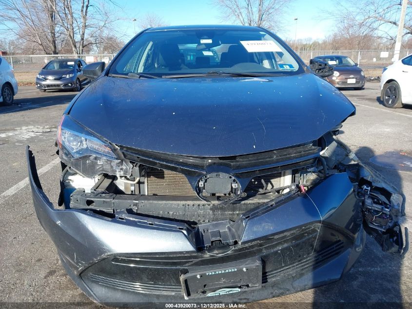 2018 Toyota Corolla Le VIN: 2T1BURHE4JC005291 Lot: 43920073