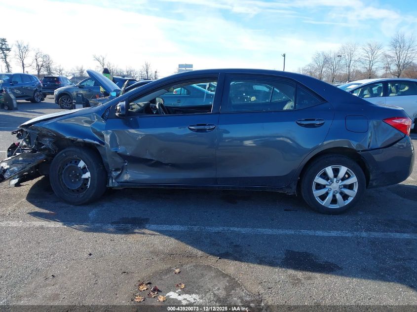 2018 Toyota Corolla Le VIN: 2T1BURHE4JC005291 Lot: 43920073