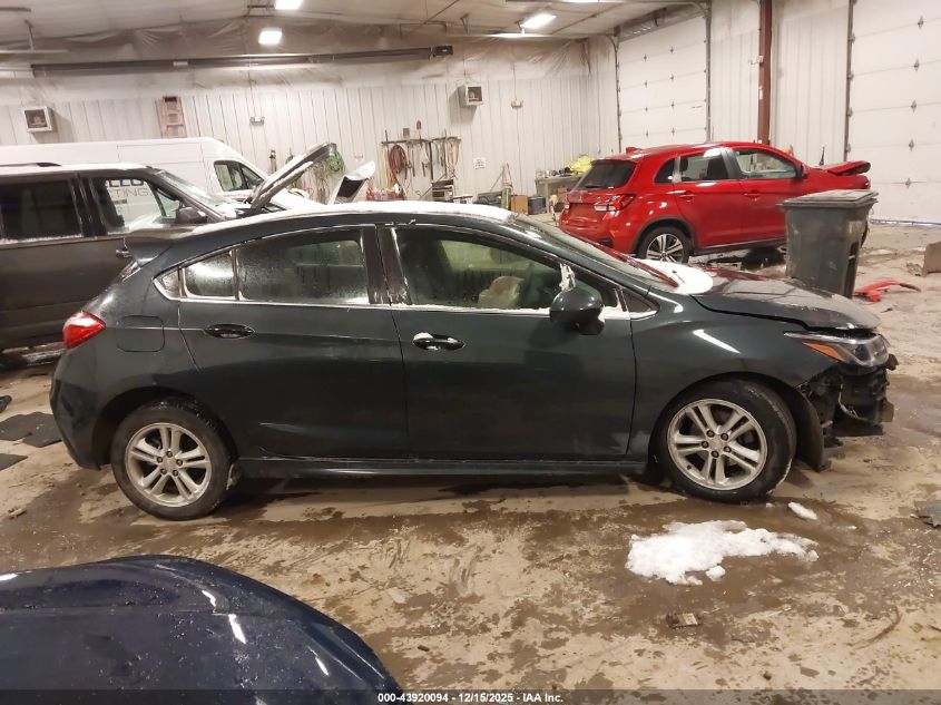 2018 Chevrolet Cruze Lt Manual VIN: 3G1BD6SM0JS592535 Lot: 43920094