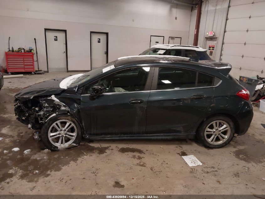 2018 Chevrolet Cruze Lt Manual VIN: 3G1BD6SM0JS592535 Lot: 43920094