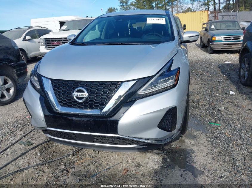 2020 Nissan Murano S Intelligent Awd VIN: 5N1AZ2AS9LN172861 Lot: 43920104