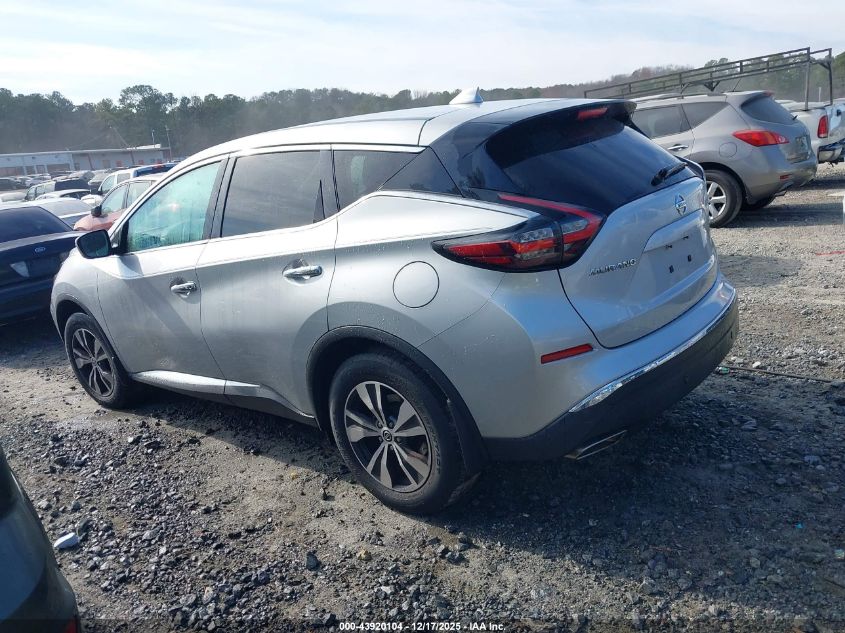 2020 Nissan Murano S Intelligent Awd VIN: 5N1AZ2AS9LN172861 Lot: 43920104