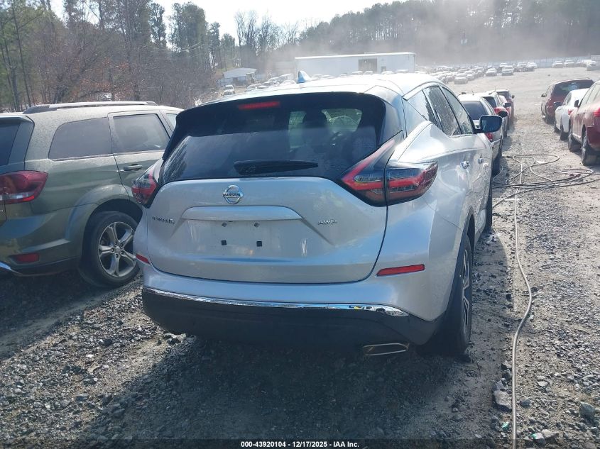 2020 Nissan Murano S Intelligent Awd VIN: 5N1AZ2AS9LN172861 Lot: 43920104