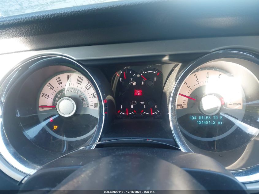 2011 Ford Mustang Gt Premium VIN: 1ZVBP8CF9B5139159 Lot: 43920119