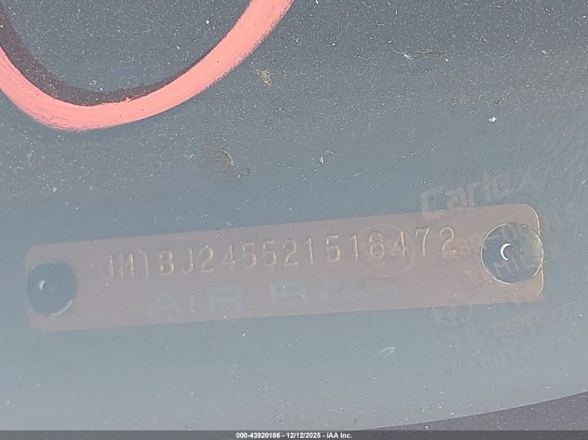 2002 Mazda Protege5 VIN: JM1BJ245521516472 Lot: 43920186