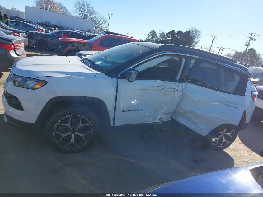 2025 Jeep Compass Limited 4X4 VIN: 3C4NJDCNXST601858 Lot: 43920246