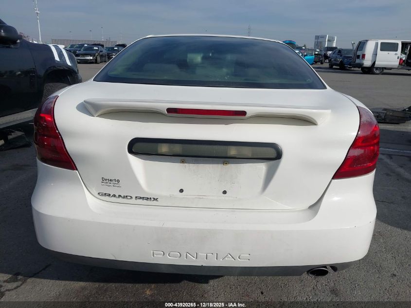 2005 Pontiac Grand Prix VIN: 2G2WP522851195167 Lot: 43920265