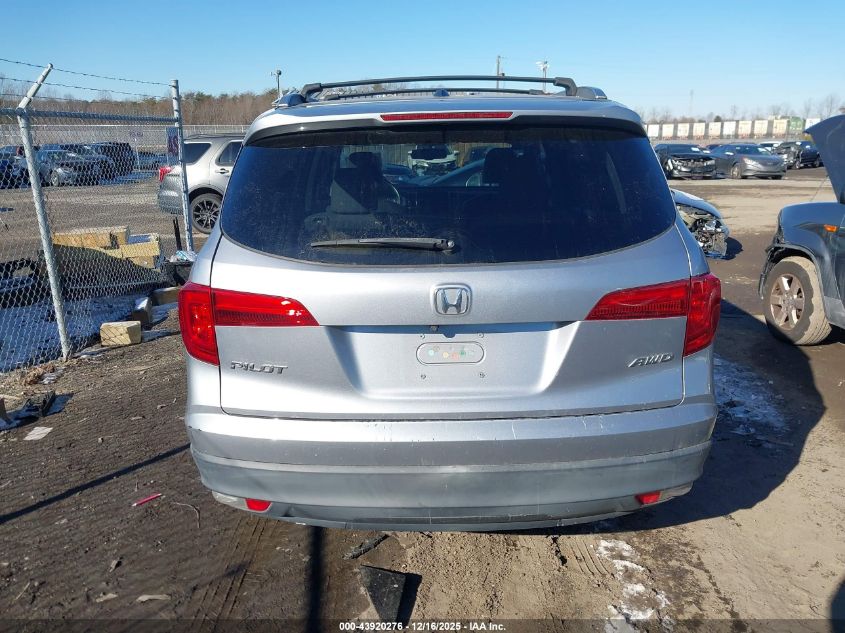 2016 Honda Pilot Ex-L VIN: 5FNYF6H59GB025723 Lot: 43920276