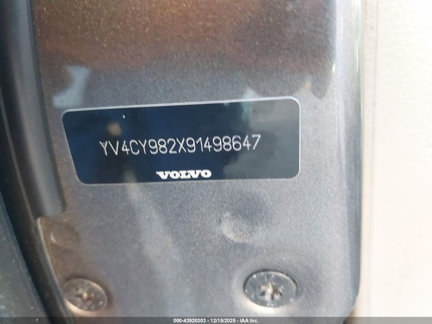 2009 Volvo Xc90 3.2 VIN: YV4CY982X91498647 Lot: 43920303