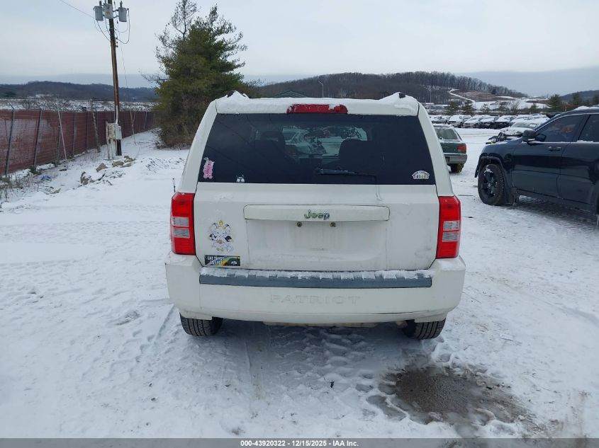 2008 Jeep Patriot Sport VIN: 1J8FT28W38D775623 Lot: 43920322