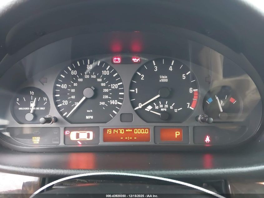 2001 BMW 325I VIN: WBAAV33411EE77580 Lot: 43920350