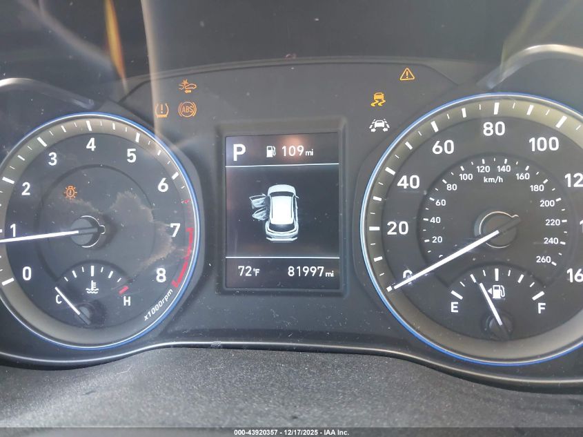 2021 Hyundai Kona Sel VIN: KM8K22AA3MU610538 Lot: 43920357