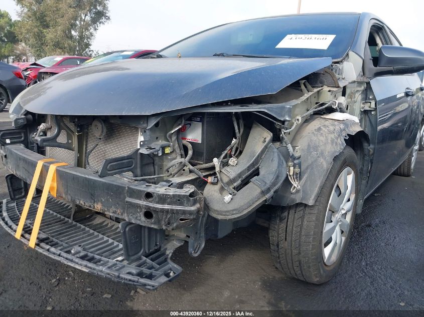 2015 Toyota Corolla Le VIN: 2T1BURHE6FC405943 Lot: 43920360