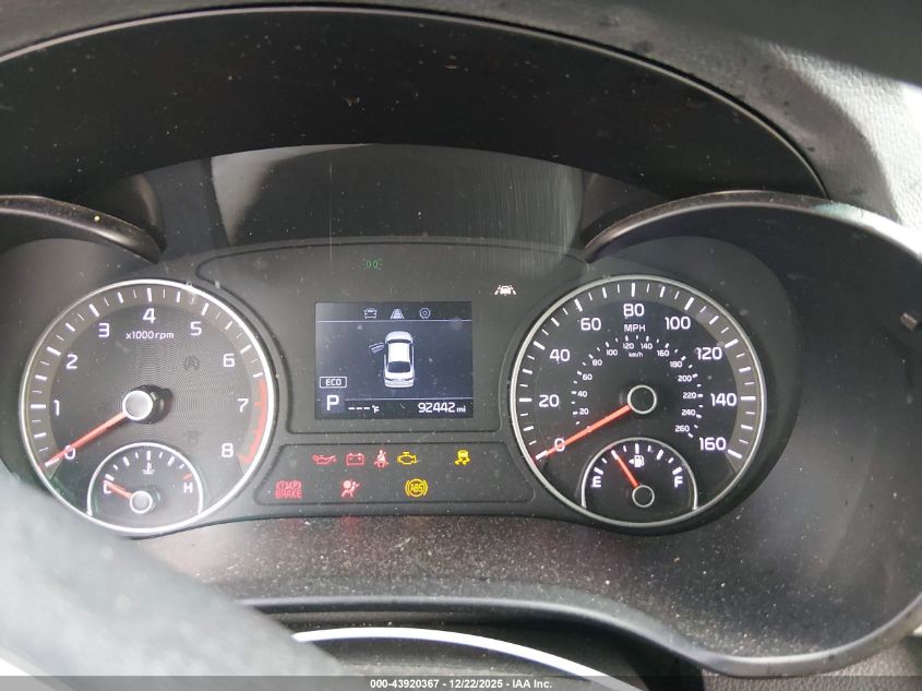 2019 Kia Optima Lx VIN: 5XXGT4L36KG326034 Lot: 43920367