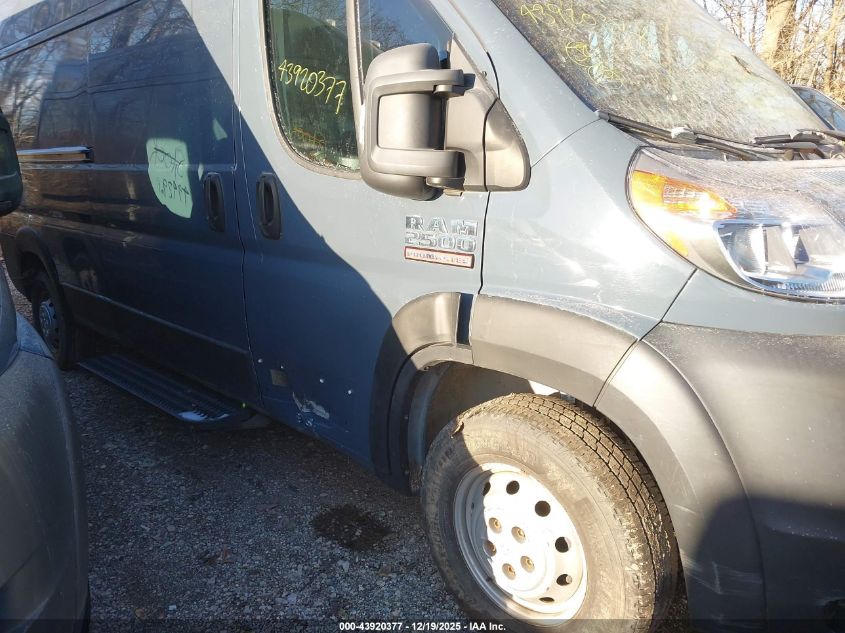 2019 Ram Promaster 2500 High Roof 159 Wb VIN: 3C6TRVDG3KE519018 Lot: 43920377