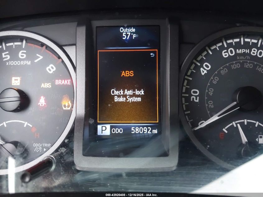 2016 Toyota Tacoma Trd Sport VIN: 5TFAZ5CN9GX020375 Lot: 43920408