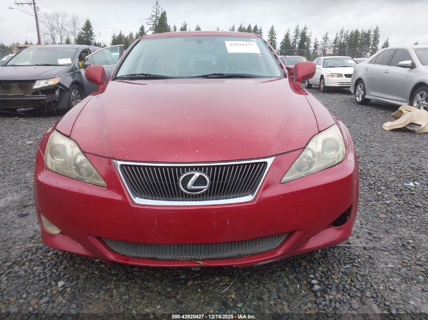 2007 Lexus Is 250 VIN: JTHBK262875041690 Lot: 43920427