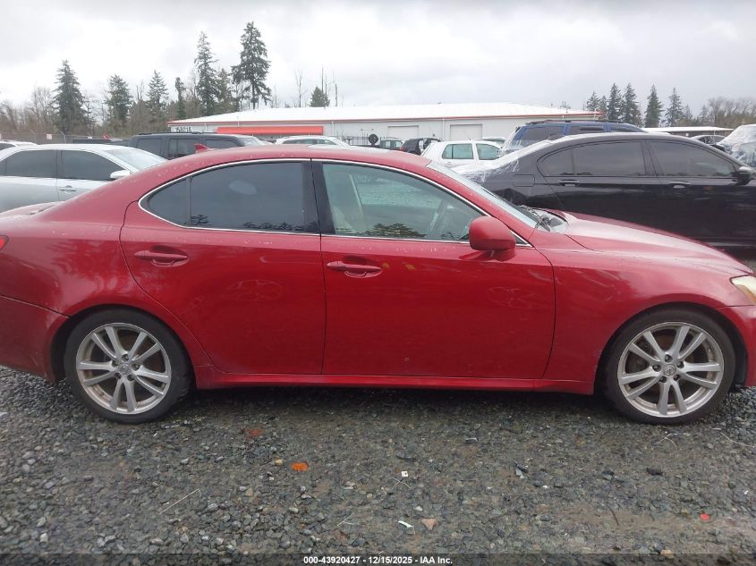 2007 Lexus Is 250 VIN: JTHBK262875041690 Lot: 43920427