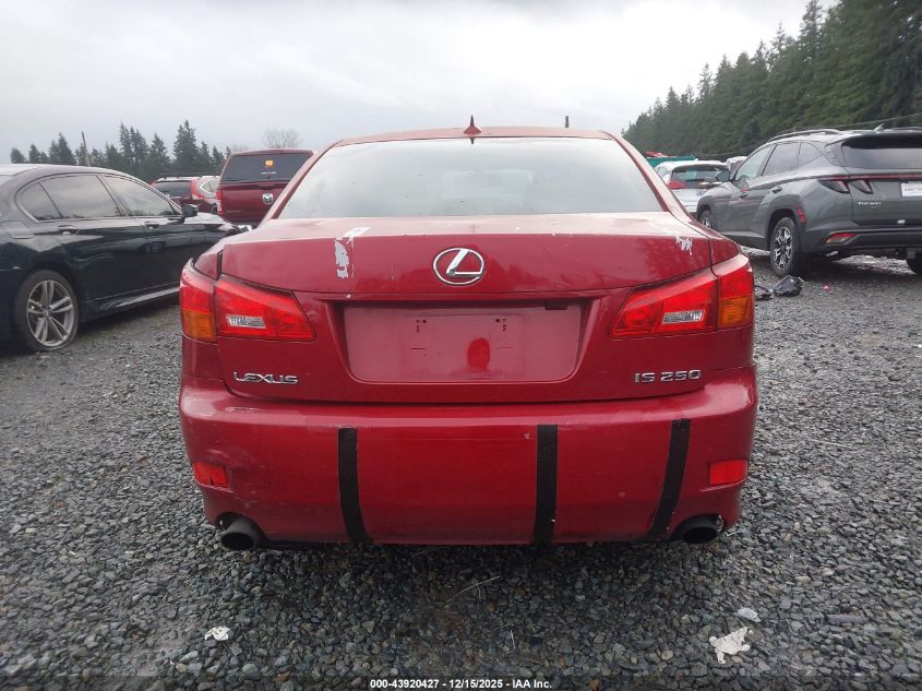 2007 Lexus Is 250 VIN: JTHBK262875041690 Lot: 43920427