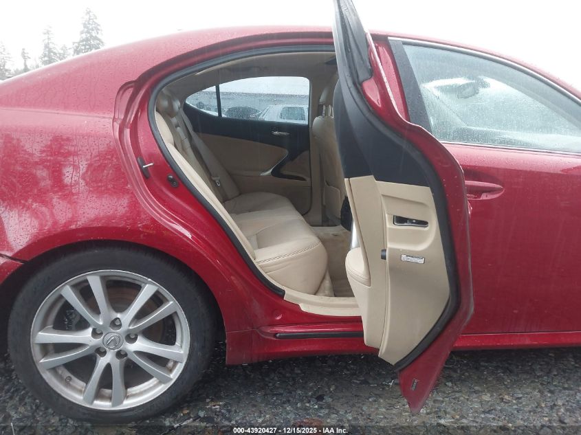 2007 Lexus Is 250 VIN: JTHBK262875041690 Lot: 43920427