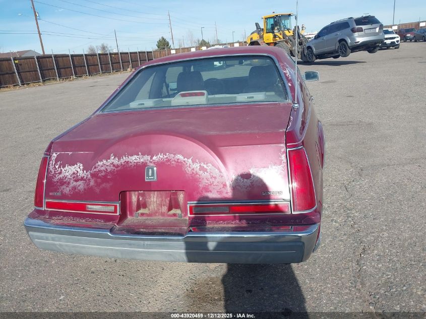 1989 Lincoln Mark Vii Lsc VIN: 1LNBM93E3KY764269 Lot: 43920459
