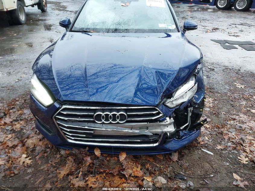 2018 Audi A5 2.0T Premium VIN: WAUNNAF54JA010569 Lot: 43920512