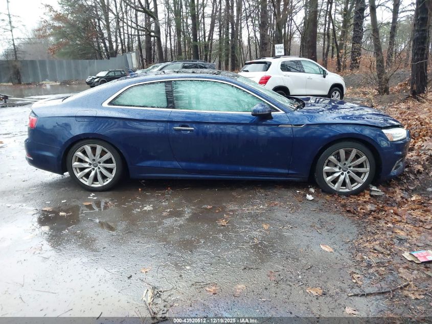 2018 Audi A5 2.0T Premium VIN: WAUNNAF54JA010569 Lot: 43920512