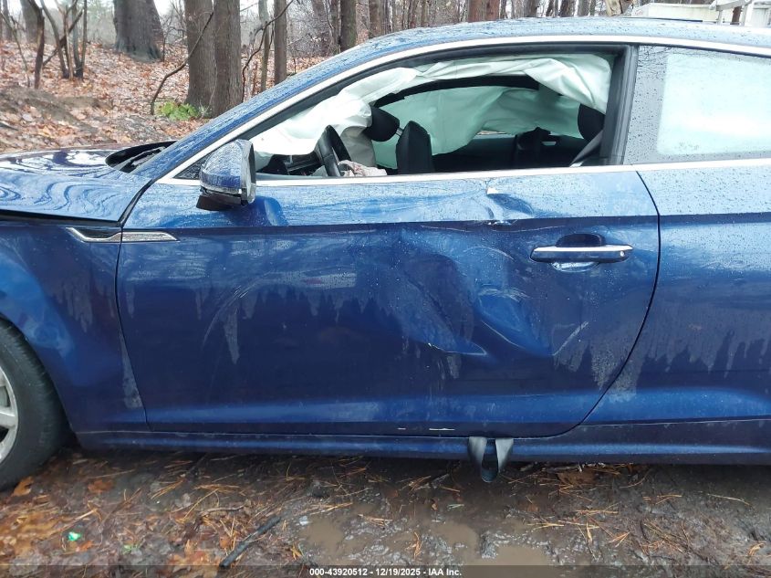 2018 Audi A5 2.0T Premium VIN: WAUNNAF54JA010569 Lot: 43920512