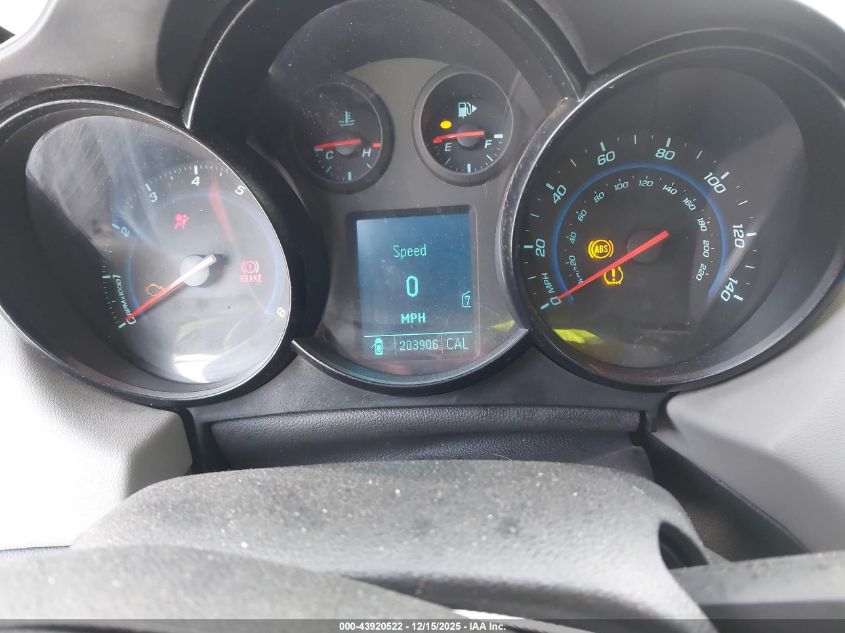 2011 Chevrolet Cruze Ls VIN: 1G1PD5SH6B7186097 Lot: 43920522