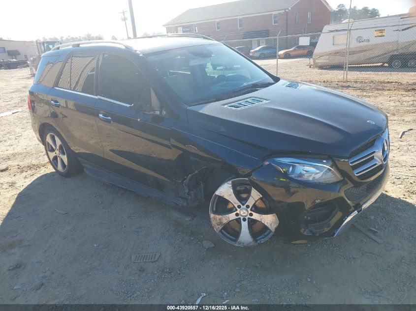 2016 Mercedes-Benz Gle 350 VIN: 4JGDA5JB6GA710743 Lot: 43920557