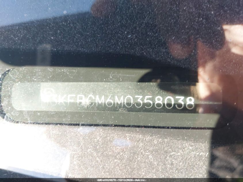 2021 Mazda Cx-5 Touring VIN: JM3KFBCM6M0358038 Lot: 43920576