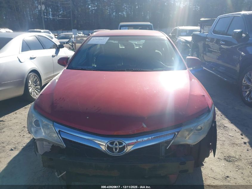 2012 Toyota Camry Le VIN: 4T4BF1FK2CR244611 Lot: 43920617