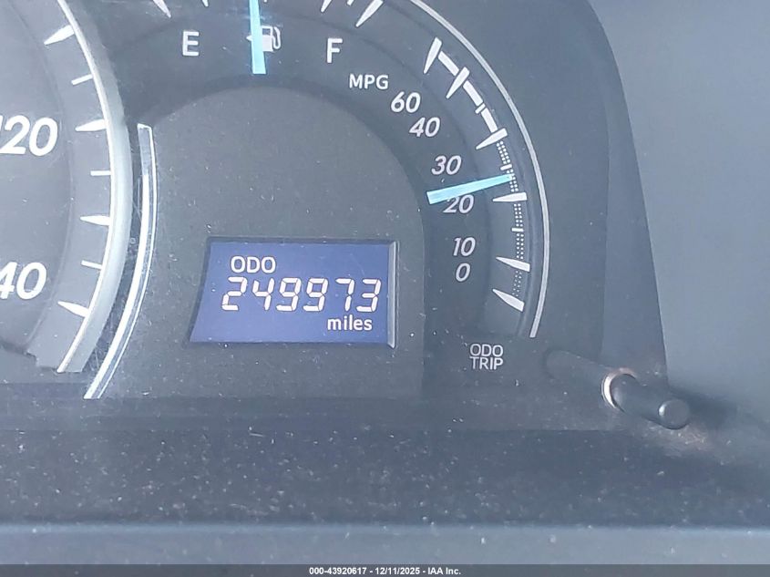 2012 Toyota Camry Le VIN: 4T4BF1FK2CR244611 Lot: 43920617