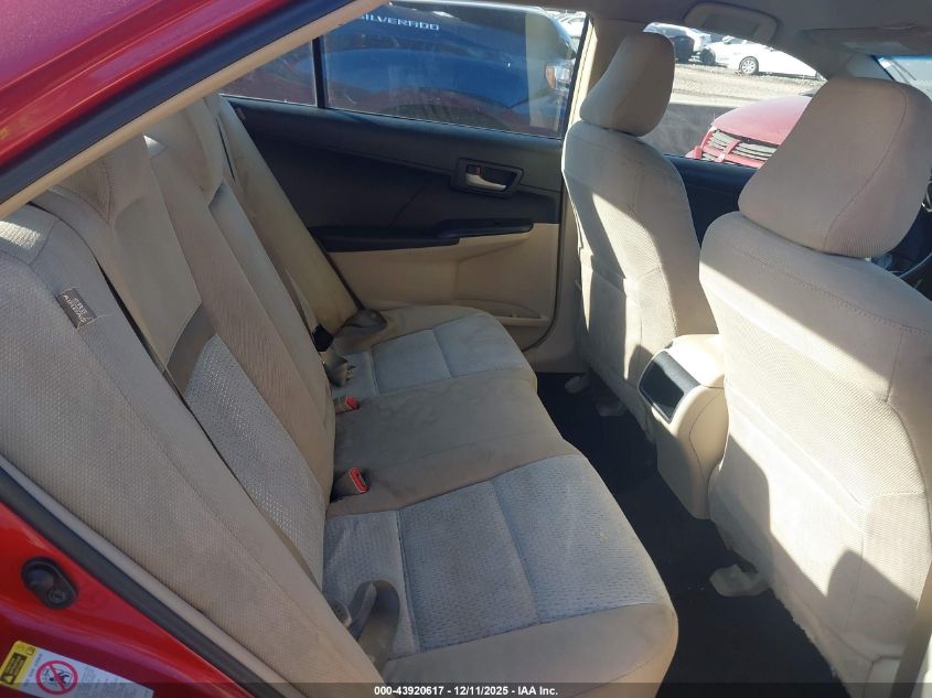 2012 Toyota Camry Le VIN: 4T4BF1FK2CR244611 Lot: 43920617